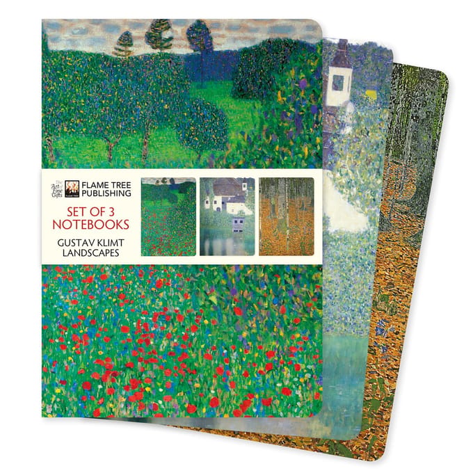 Standard Notebook Collection- Gustav Klimt: Landscapes Set of 3 Standard Notebooks