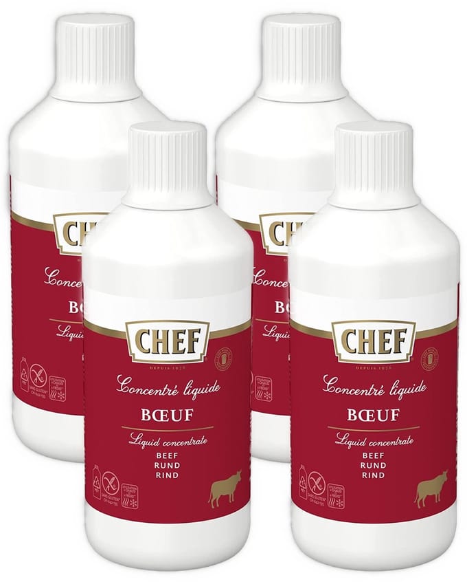 CHEF Vloeibaar Concentraat op Basis van Rund (4 x 1L)