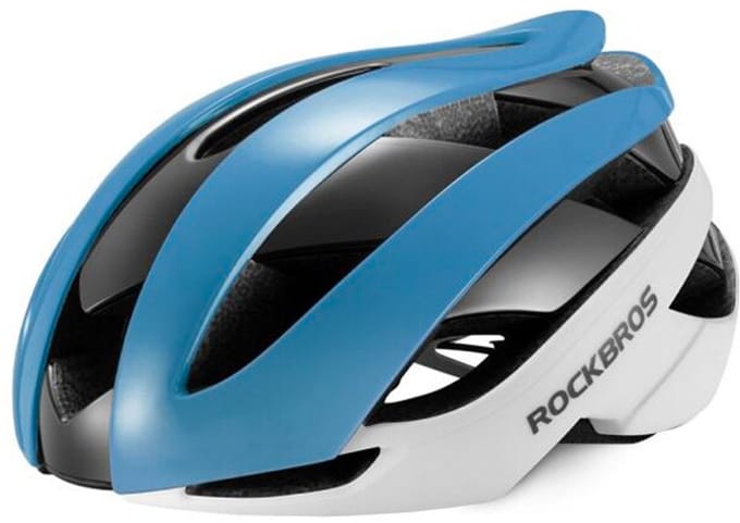 Rockbros 10110004003 - Fietshelm - L - Blauw-Wit - Lichtgewicht