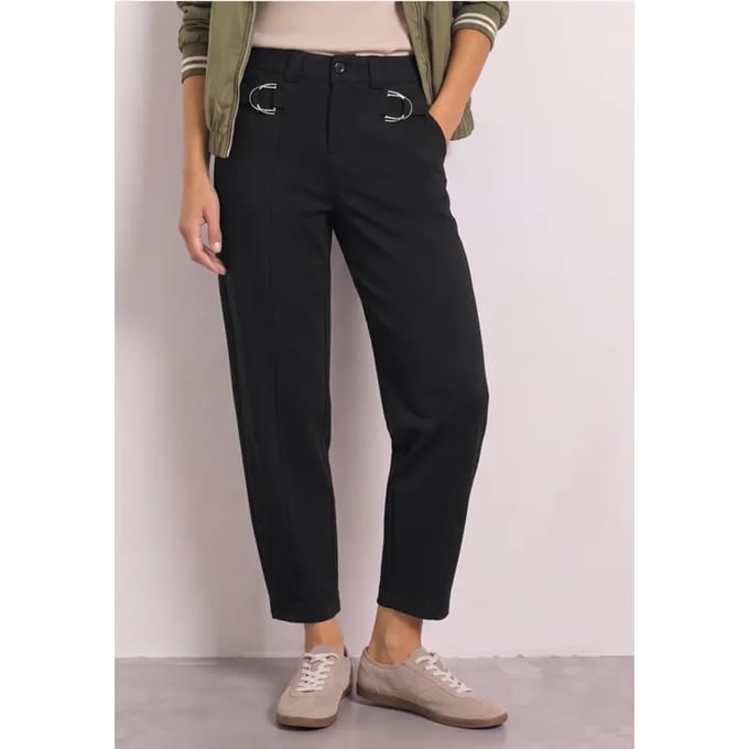 Barrel Leg broek met gespdetail