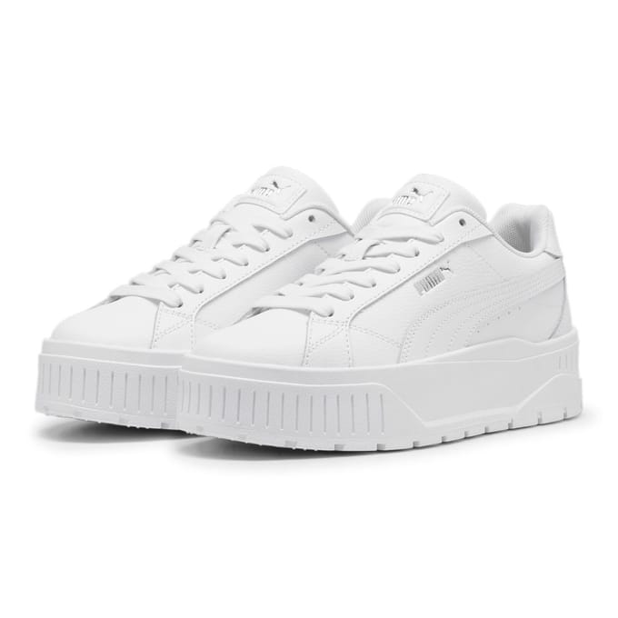PUMA Karmen II L Dames Sneakers - Puma White-Puma White-Puma Silver