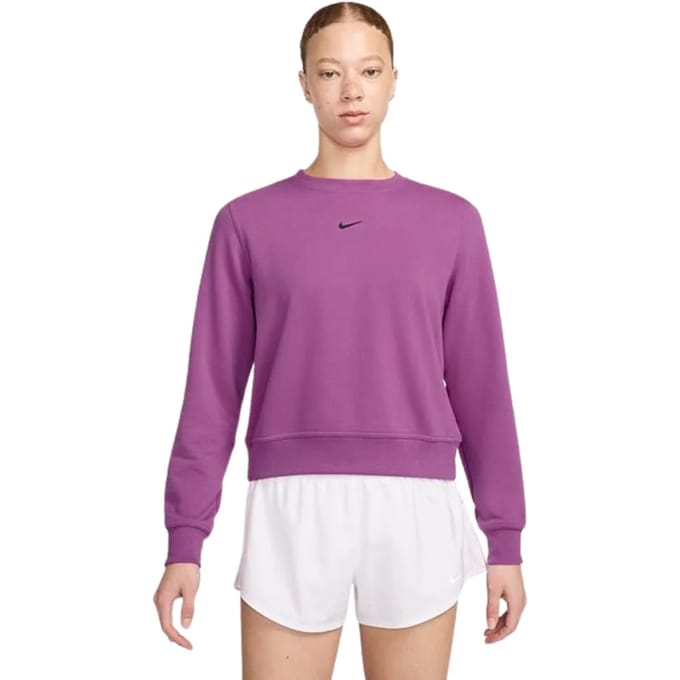 Nike Sweatshirt Met Klein Swoosh-logo In Fuchsia