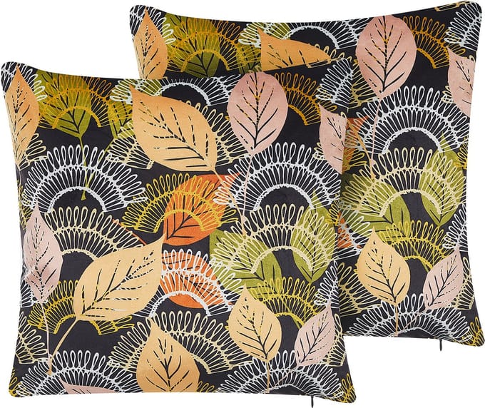 LAGURUS - Sierkussen set van 2 - Multicolor - Fluweel