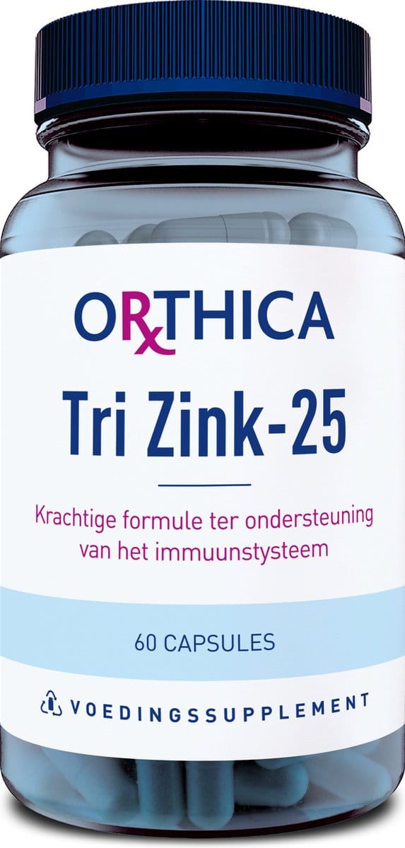 Orthica Tri Zink-25 - organisch gebonden zink - 60 vegacapsules