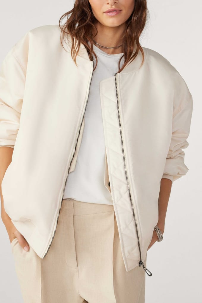 BA&SH Blouson Rue Ivoire Taglia: OS | Bomber Outlet | Donna