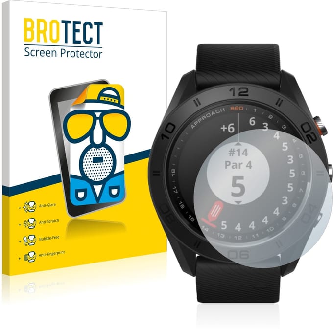 BROTECT - Screenprotector voor Garmin Approach S60 - Folie Beschermfolie matte 2 Stuks