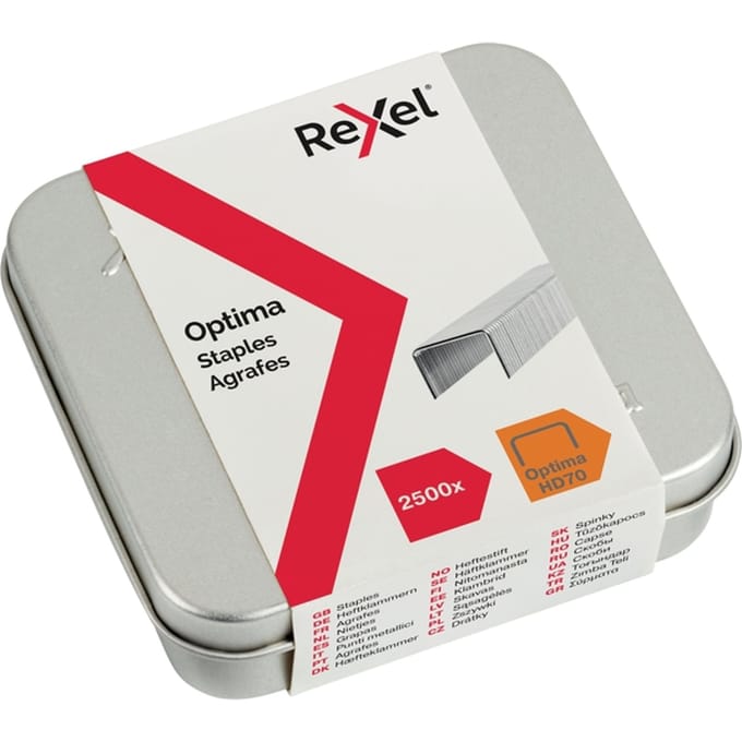 Nieten Rexel Optima nr70HD gegalvaniseerd 2500 stuks