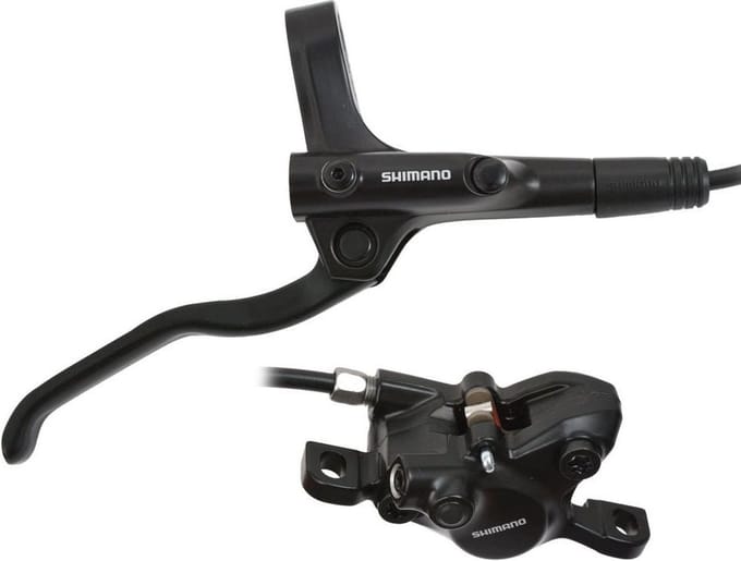 Shimano MT200 hydraulische schijfremset achter - zonder remschijf - zwart