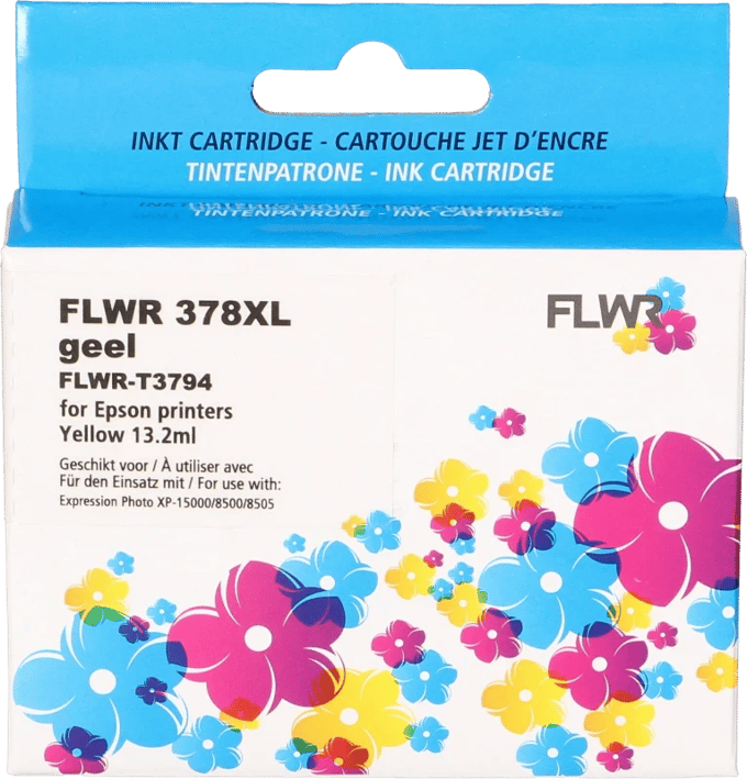 FLWR - Inktcartridge / 378XL / Geel - Geschikt voor Epson