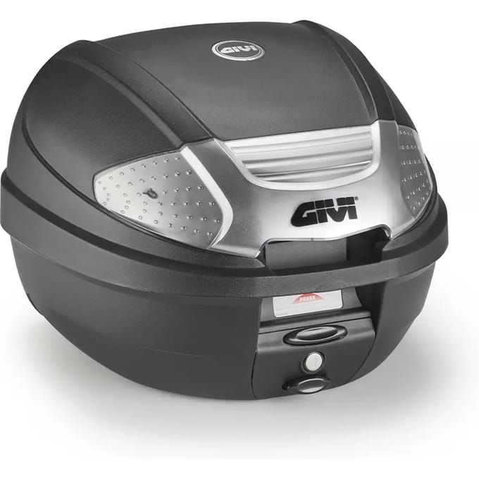 Topkoffer Givi avec catadioptre peint en argent