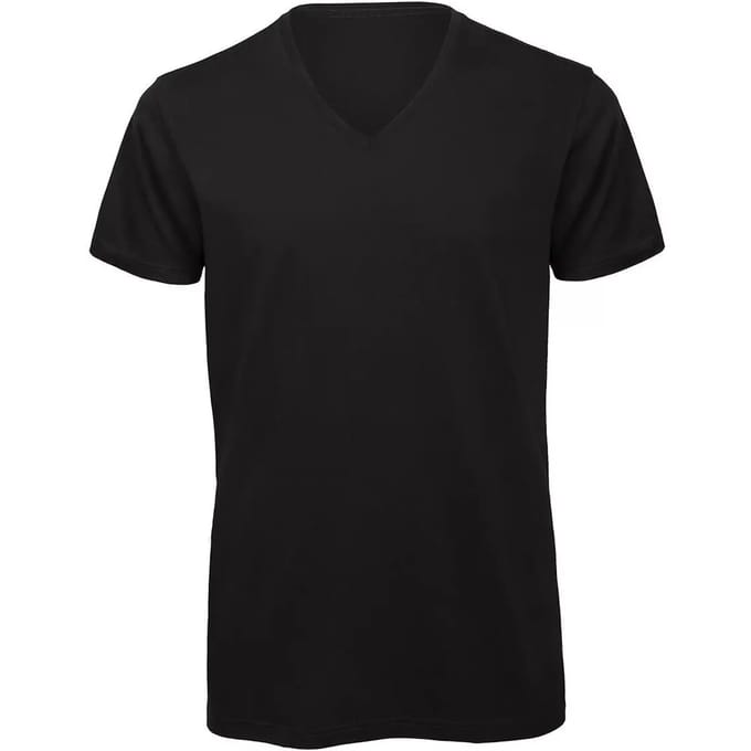V-hals T-shirt B&C Organic Inspire