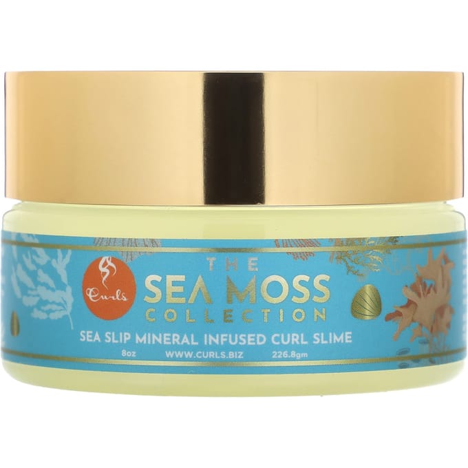 Boucles, Collection Mousse Marine, Slime Boucles avec Minéraux Marins de Sommeil, 8 oz (226,8 g) beige