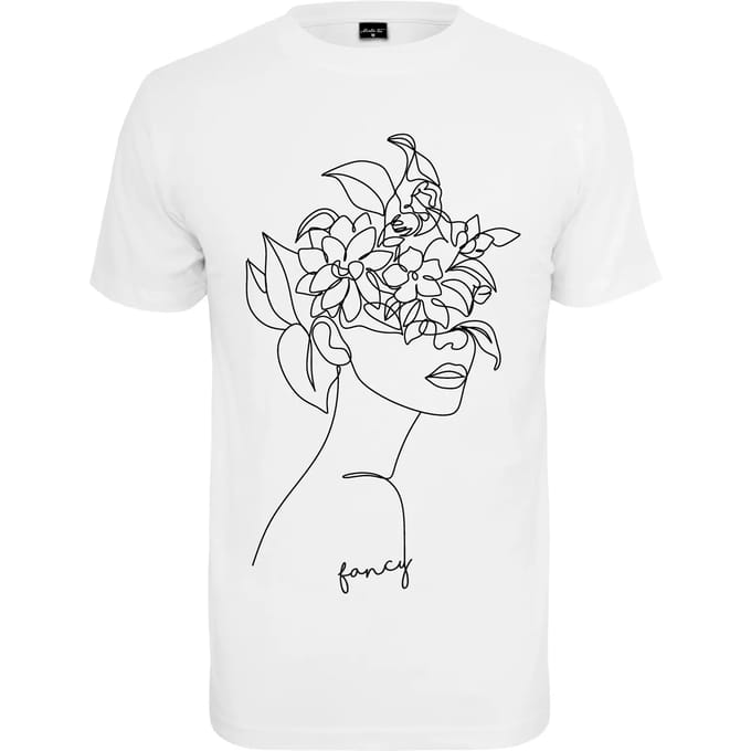 Mister Tee - One Line Fruit Dames Tshirt - L - Wit
