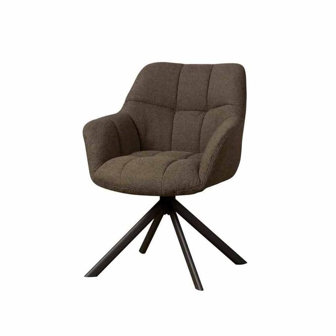 Tower living Alba swivel armchair - Dark brown
