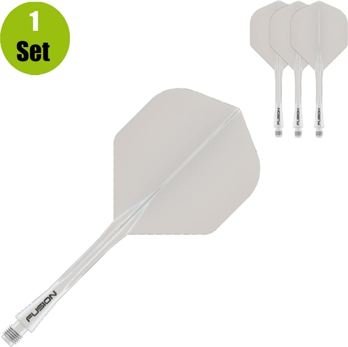Winmau Fusion Solid White NO2 - Dart Flights