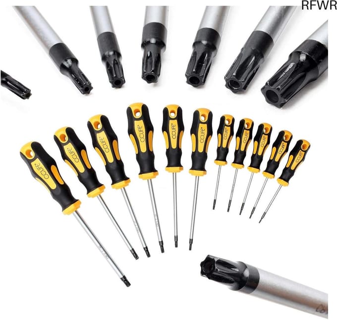 RFWR® Torx Schroevendraaier Set Magnetisch 11-delig (T6-T40)