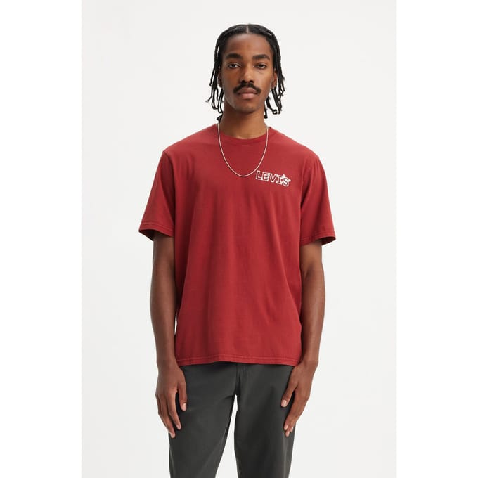 Levi's Relaxed Fit Graphic Tee Maat: S | Basic T-Shirts Outlet | Heren