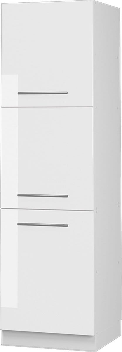 Vicco Hoge kast Fame-Line, Wit Hoogglans/Wit, 60 cm