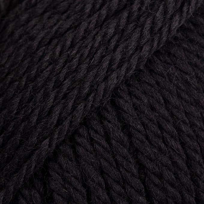DROPS Alaska Uni Colour - 06 zwart - Wol Garen