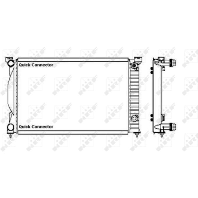 Radiator, motorkoeling Economy Class NRF 50543A