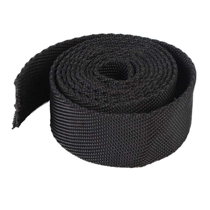 1,5m X 3cm Lierkabelhoes Beschermende Polyester Slijtvaste Lierkabelhoes voor Automotive UTV Trekkracht black
