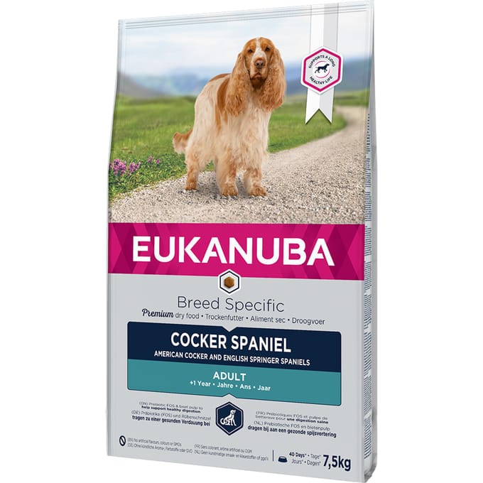 Eukanuba Cocker Spaniël - Breed Specific - Kip - Hondenvoer - 7.5 kg