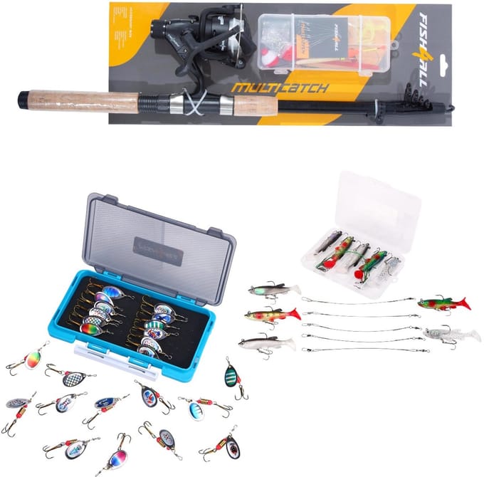 Fish4All Multi-Catch Combo Complete Hengelset 2.40m - Roofvis Set