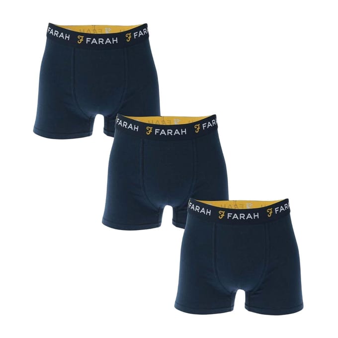 Farah Heren Boxershort (Pakket van 3) (Marine)