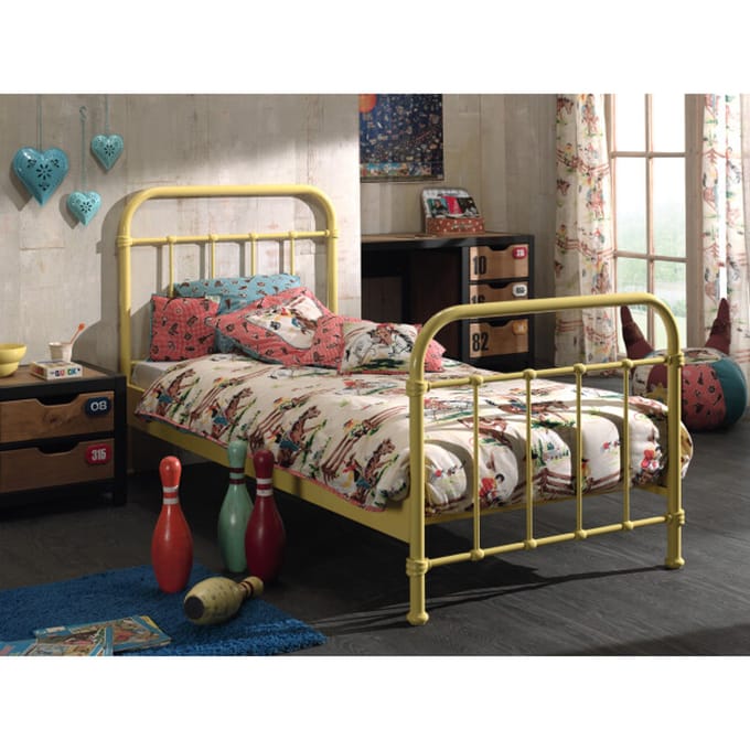 LUCEVI - New York Bed 90x200cm - Geel