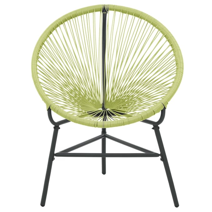 vidaXL - Tuinstoel - Acapulco - poly - rattan - groen