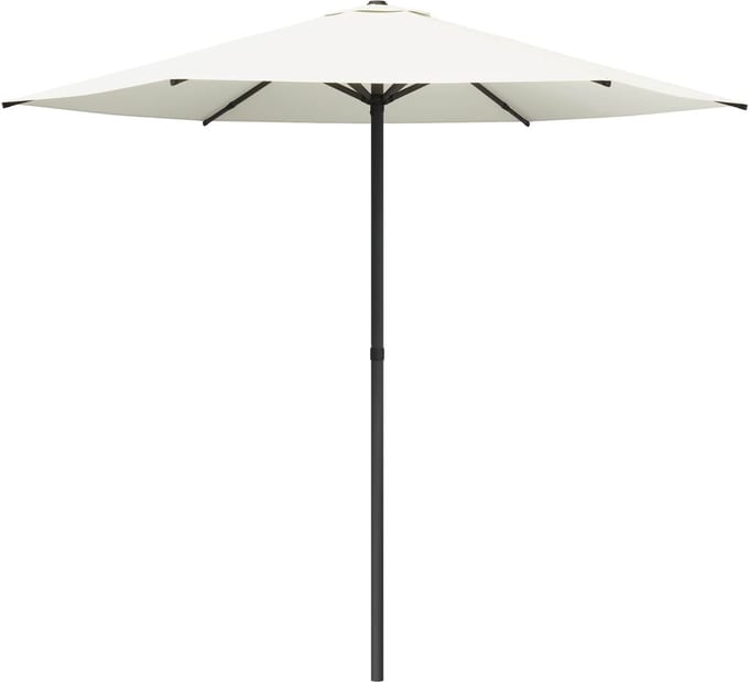 vidaXL - Tuinparasol - Rechthoekig - 2,3 - x - 2,3 - m - Polyester - Crèmekleurig