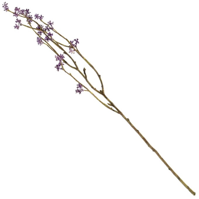 Kunsttak rijstbloem 56cm paars