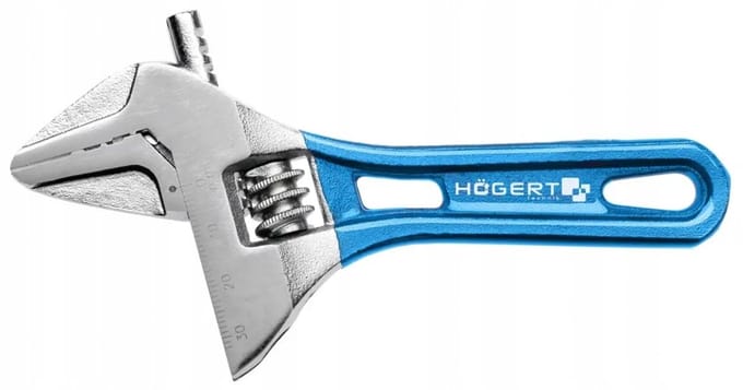 HOGERT Verstelbare sleutel 140 mm - Chroom-vanadiumstaal