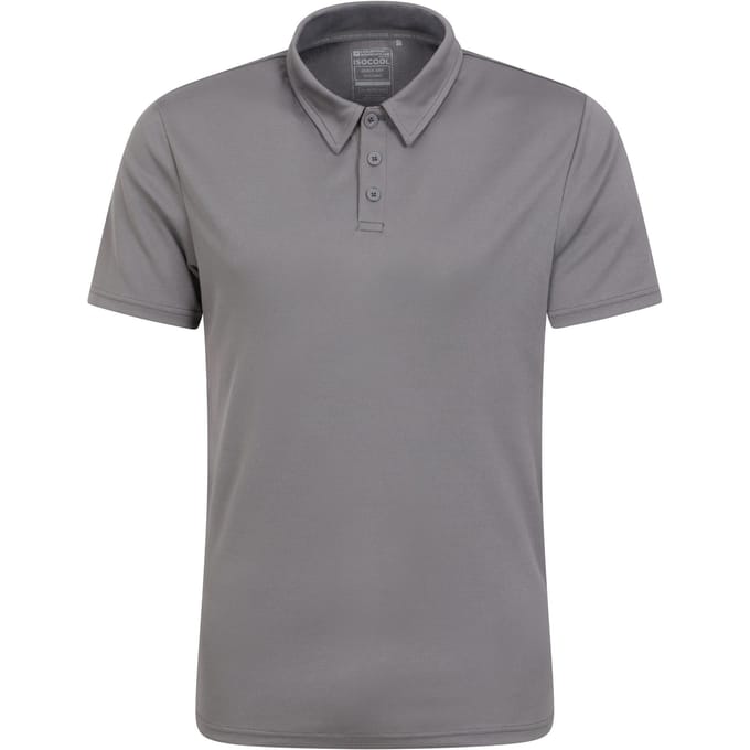 Mountain Warehouse Heren Endurance IsoCool Poloshirt (Donkergrijs)