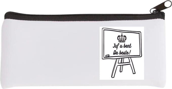 Akyol - juf u bent de beste Etui - Juf - juf - leraar - 20 bij 9 cm
