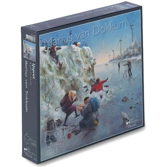 Marius Van Dokkum - Ijspret- Puzzel 1000 Stukjes