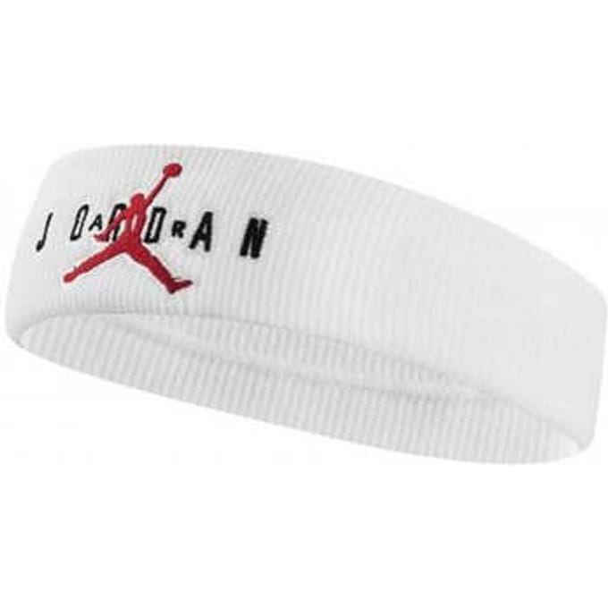 Zweetband voor op het hoofd Jordan Jumpan Terry Wit