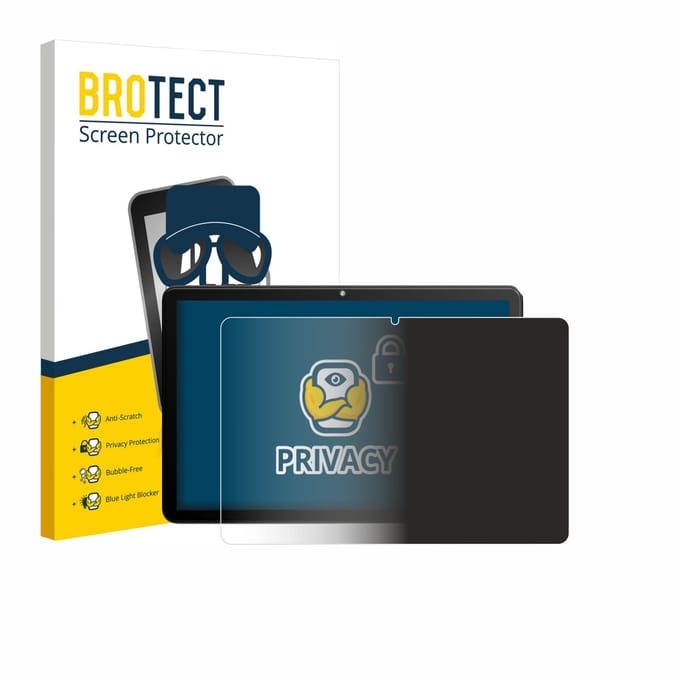 BROTECT - privacy screenprotector voor Rebecco Z50 10.1" - Folie Beschermfolie Blauwlichtfilter