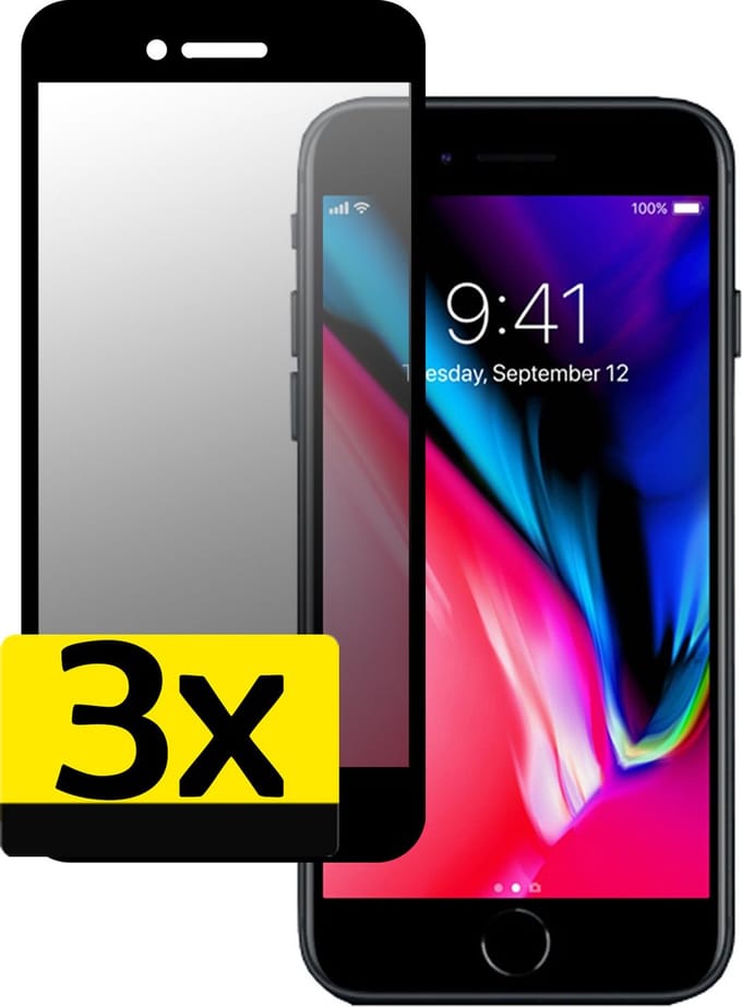 Screenprotector Geschikt voor iPhone 6 Privacy Screenprotector Bescherm Glas - Privacy Screenprotector Geschikt voor iPhone 6 Screenprotector Glas - 3 Stuks