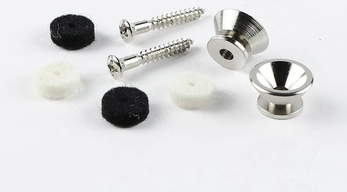 Fender 63267049 Nikkel Strap Buttons - Set van 2