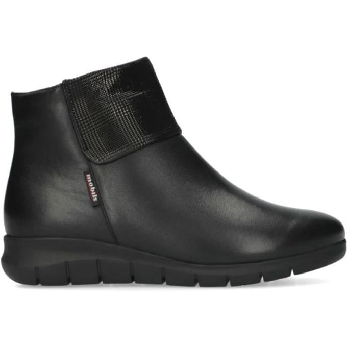 Mephisto Mobils Ilinca - dames laars - Zwart - maat 42.5 (EU) 8.5 (UK)