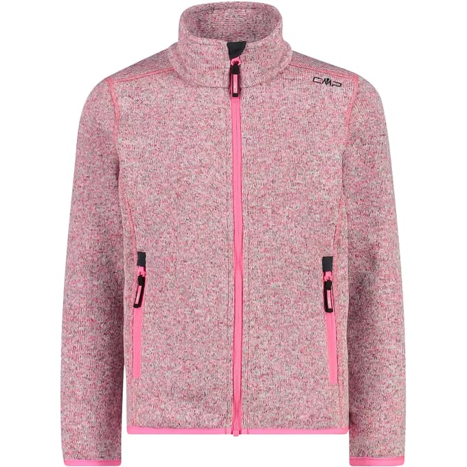 CMP Girls Knitted - Pink fluo-bianco - Maat Kinder_EU 176
