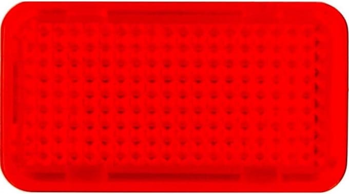 Toetssymbool Rood - Drukknop Symbool - Schakelaar Bedienen - Inbouw Model - Standaard Formaat - Rood