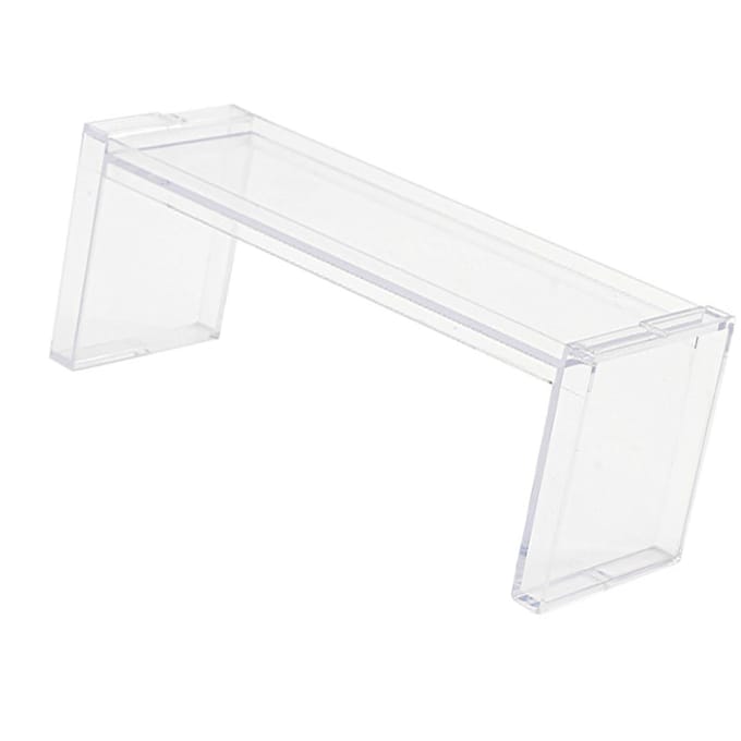 Bureau-opbergrek Transparante stapelbare plastic bureau-organizer displayplank voor cosmetica white