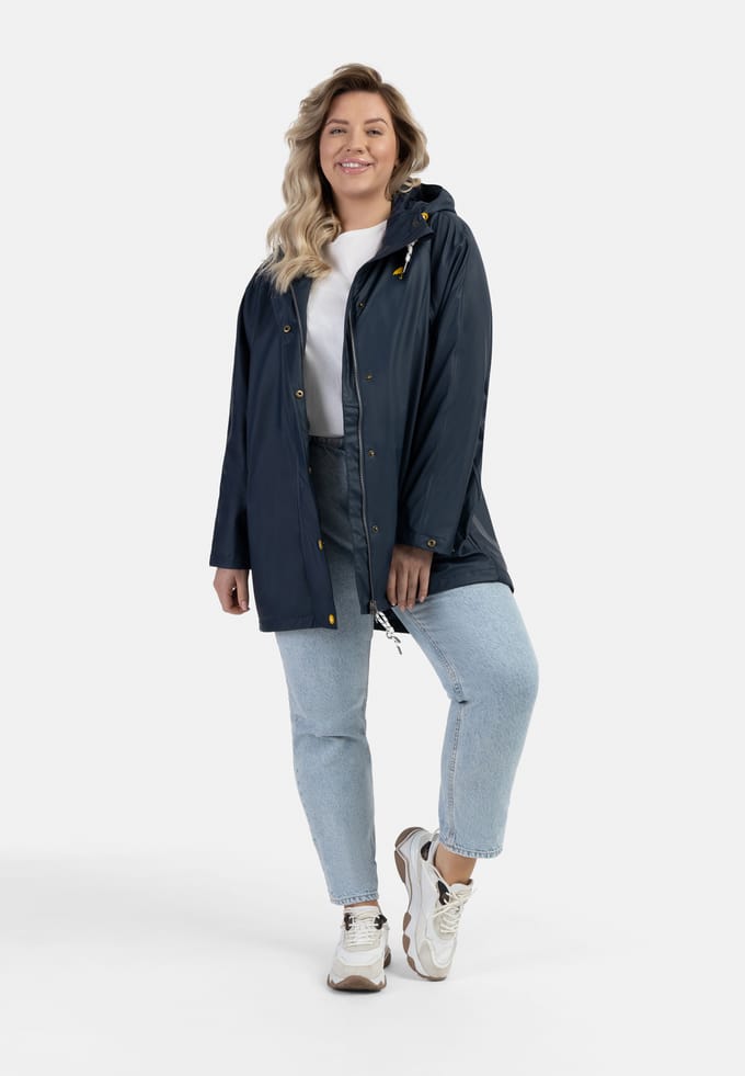 Schmuddelwedda Grote maat regenjas bridgeport Dames marine
