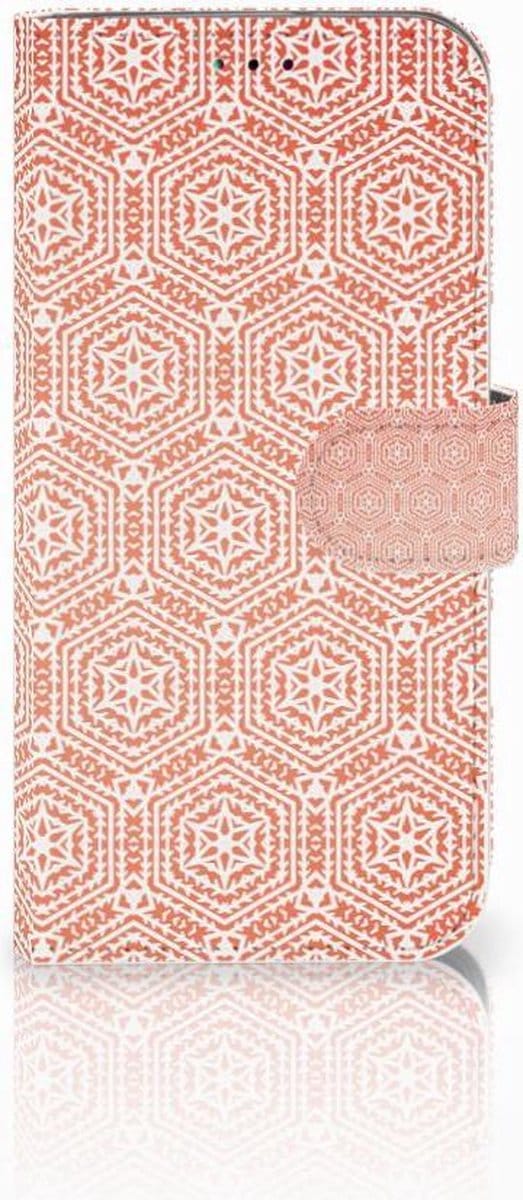 Samsung Galaxy A40 Telefoon Hoesje Pattern Orange