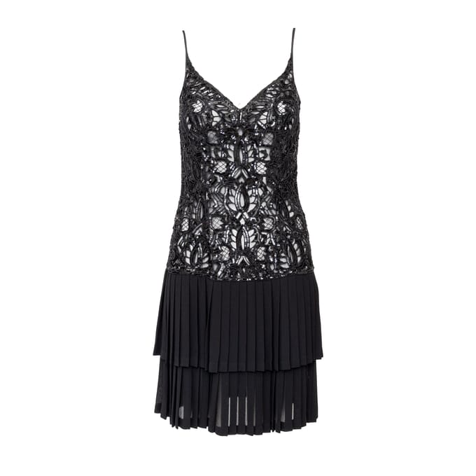 Valentino Night jurk met kralen - jaren '90