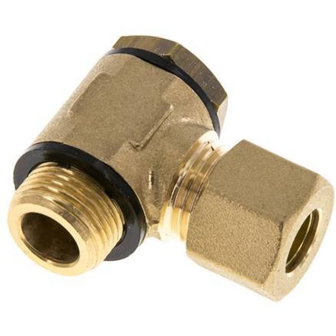 10mm & G3/8'' Messing Swivel Joint Knelfitting Buitendraad 95bar Polyamide DIN EN 1254-2