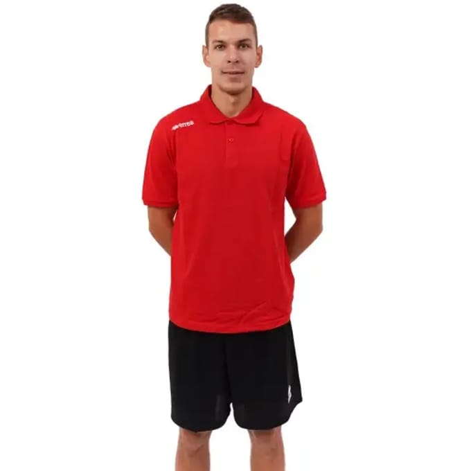 Errea Polo Team Colour 2012 Ad Mc Rood - Sportswear - Volwassen