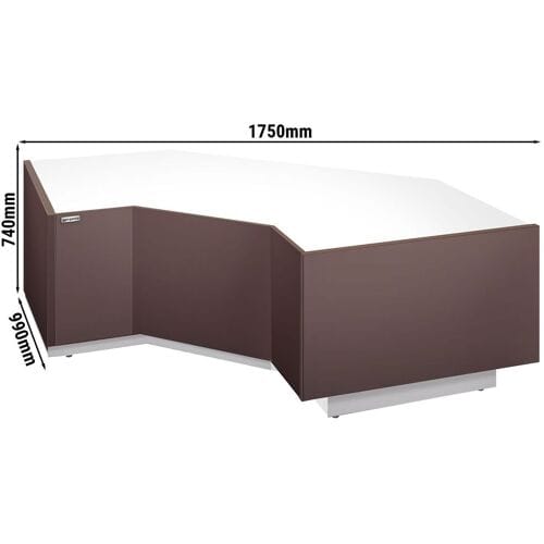 GGM Gastro Eck-Kassentisch RIGA - 1750mm - 90° Innen